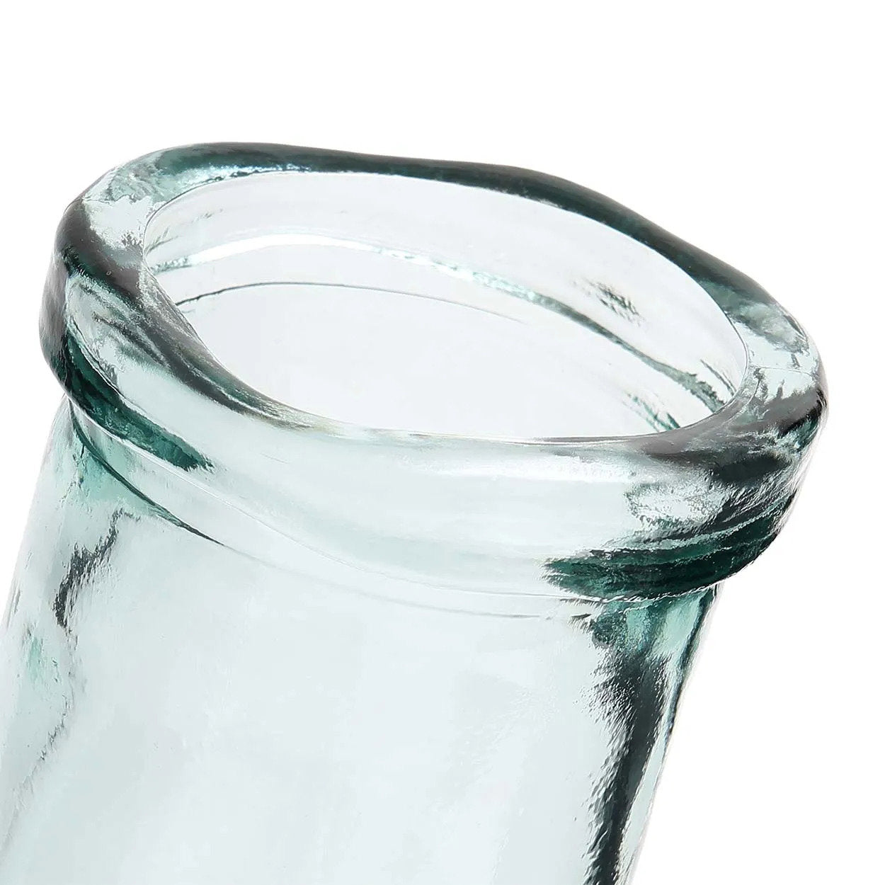 Vase Jiandan en verre recyclé transparent 28 cm, vue 5