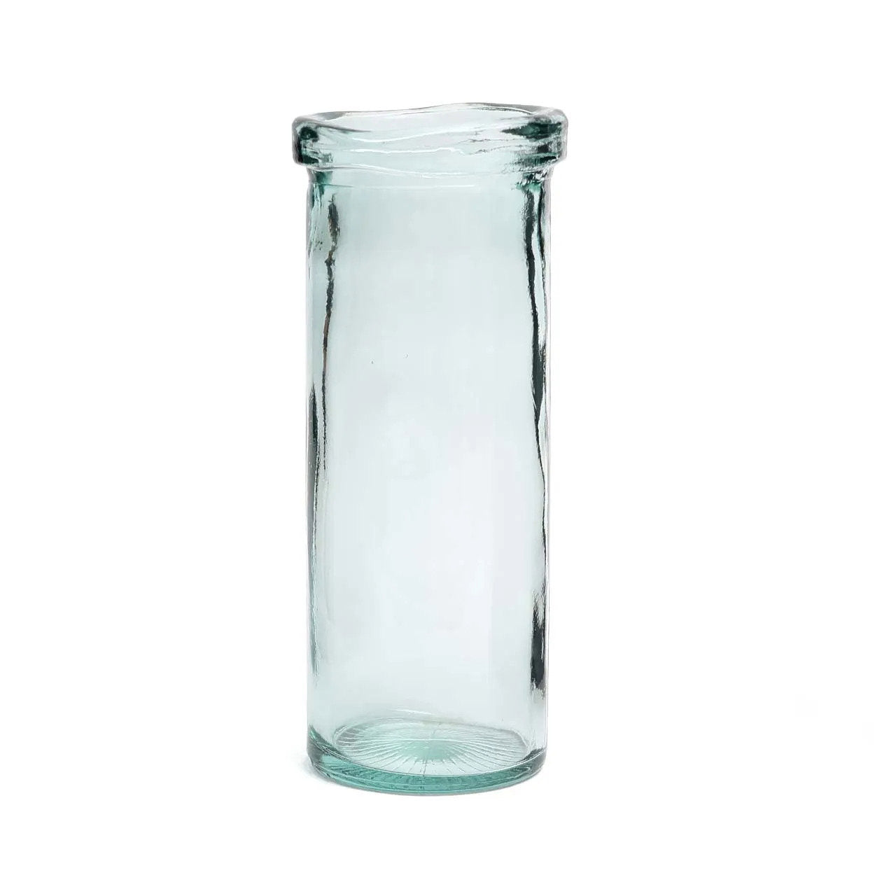 Vase Jiandan en verre recyclé transparent 28 cm
