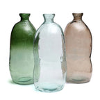 Vase Jinsuo en verre recyclé transparent 73 cm en situation