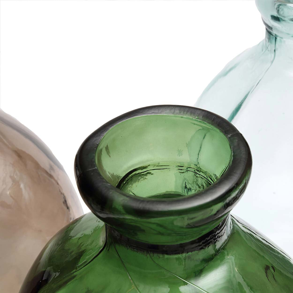 Vase Jinsuo en verre recyclé vert 73 cm, vue 4