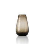 Vase Organic Shape en verre recyclé brun fumé 26 cm