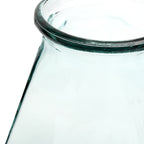 Vase Origami long en verre recyclé transparent 35 cm, vue 3