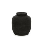 Vase Peaky en terre cuite noire 14 cm