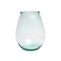 Vase Qiezi en verre recyclé transparent 35 cm