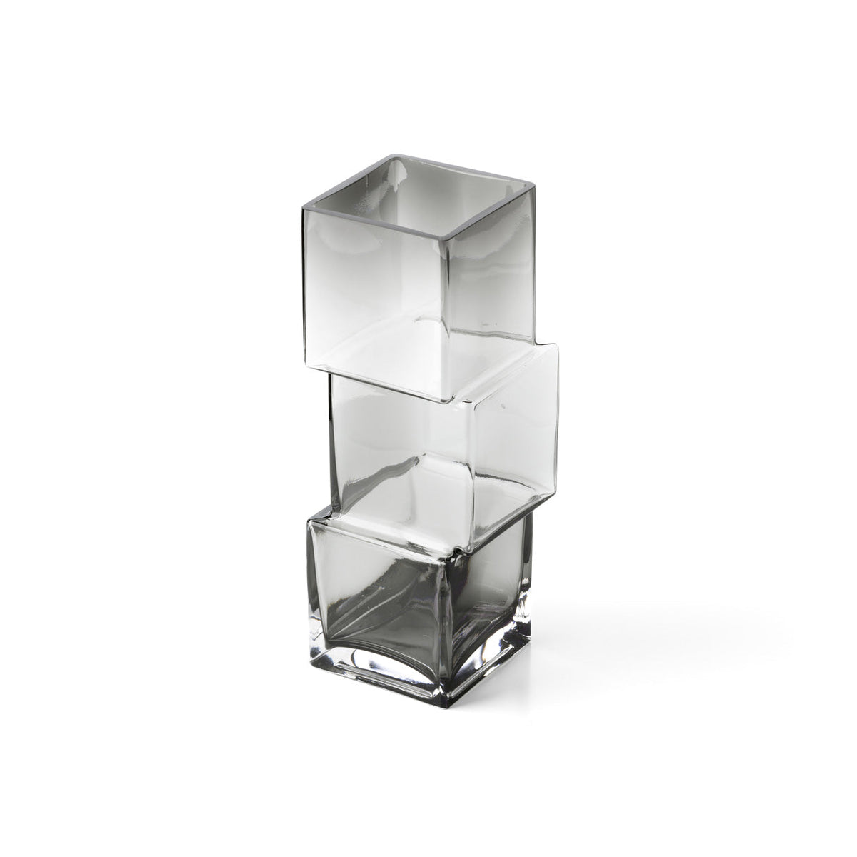 Vase Rummikub H 30 cm vu en plongée avec son ouverture carrée