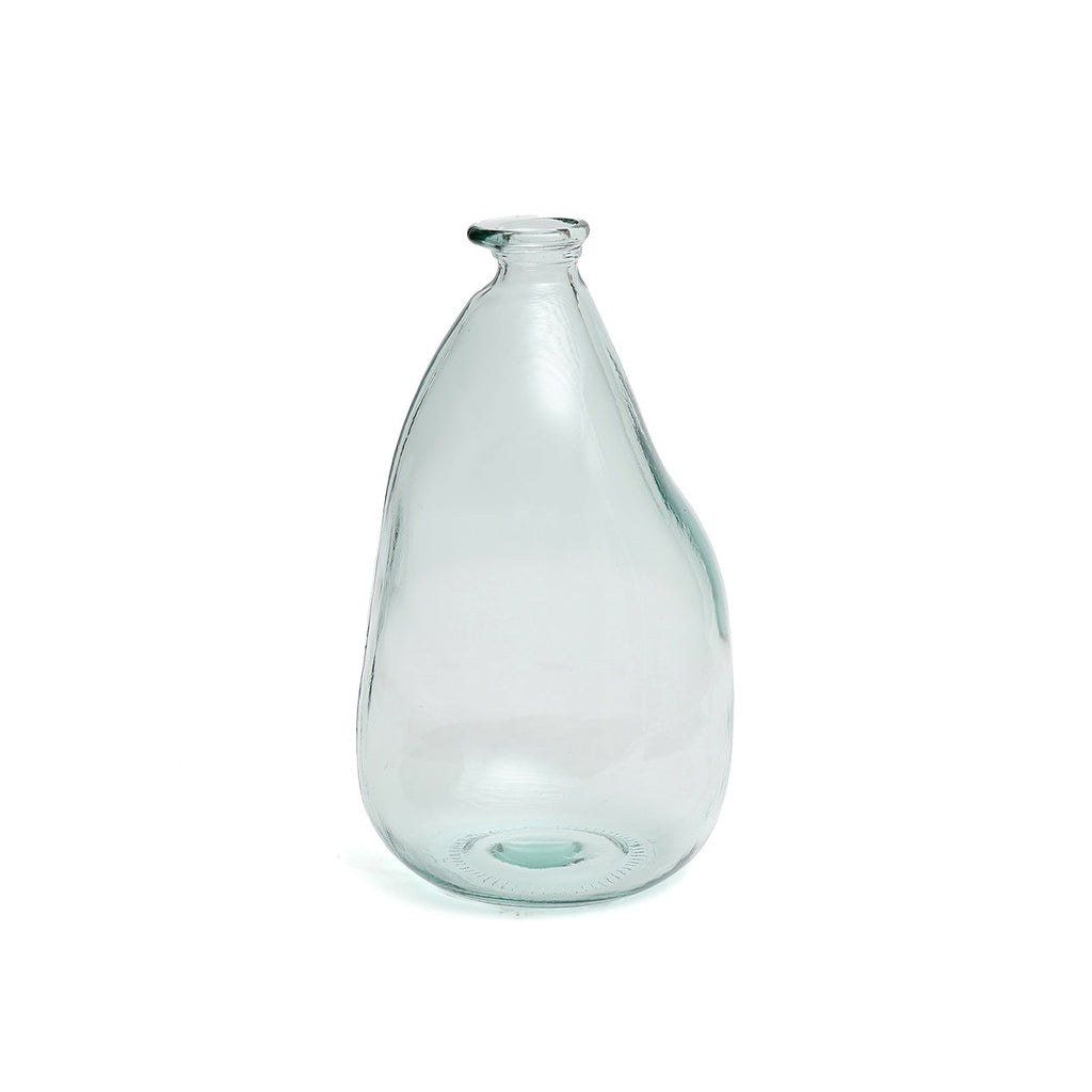 Vase Shudi en verre recyclé transparent 36 cm