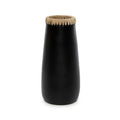 Vase Sneaky en terre cuite noire et raphia 31 cm
