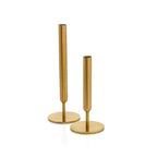 Vase soliflore Miss Slimsy en laiton doré 22 cm en situation