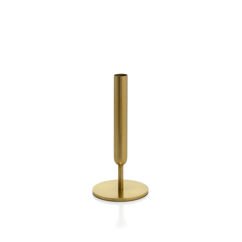Vase soliflore Miss Slimsy en laiton doré 22 cm