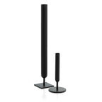 Vase soliflore Miss Slimsy en métal noir 22 cm en situation