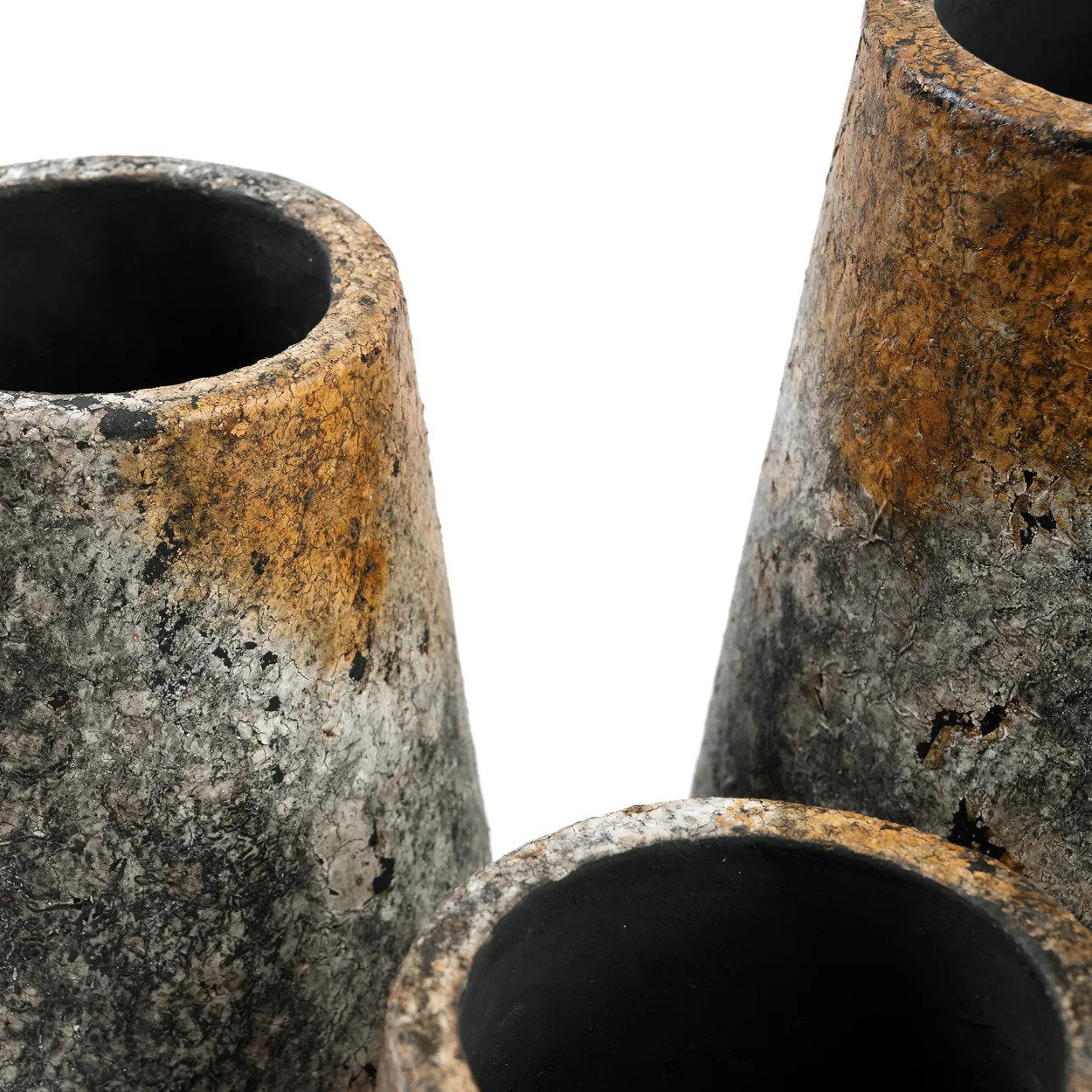 Vase Spooky en terre cuite grise 22 cm, vue 6
