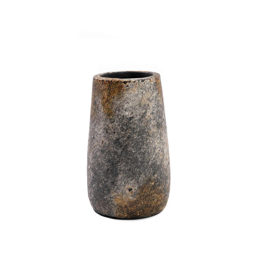 Vase Spooky en terre cuite grise 22 cm