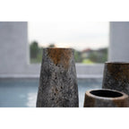 Vase Spooky en terre cuite grise 31 cm, vue 4