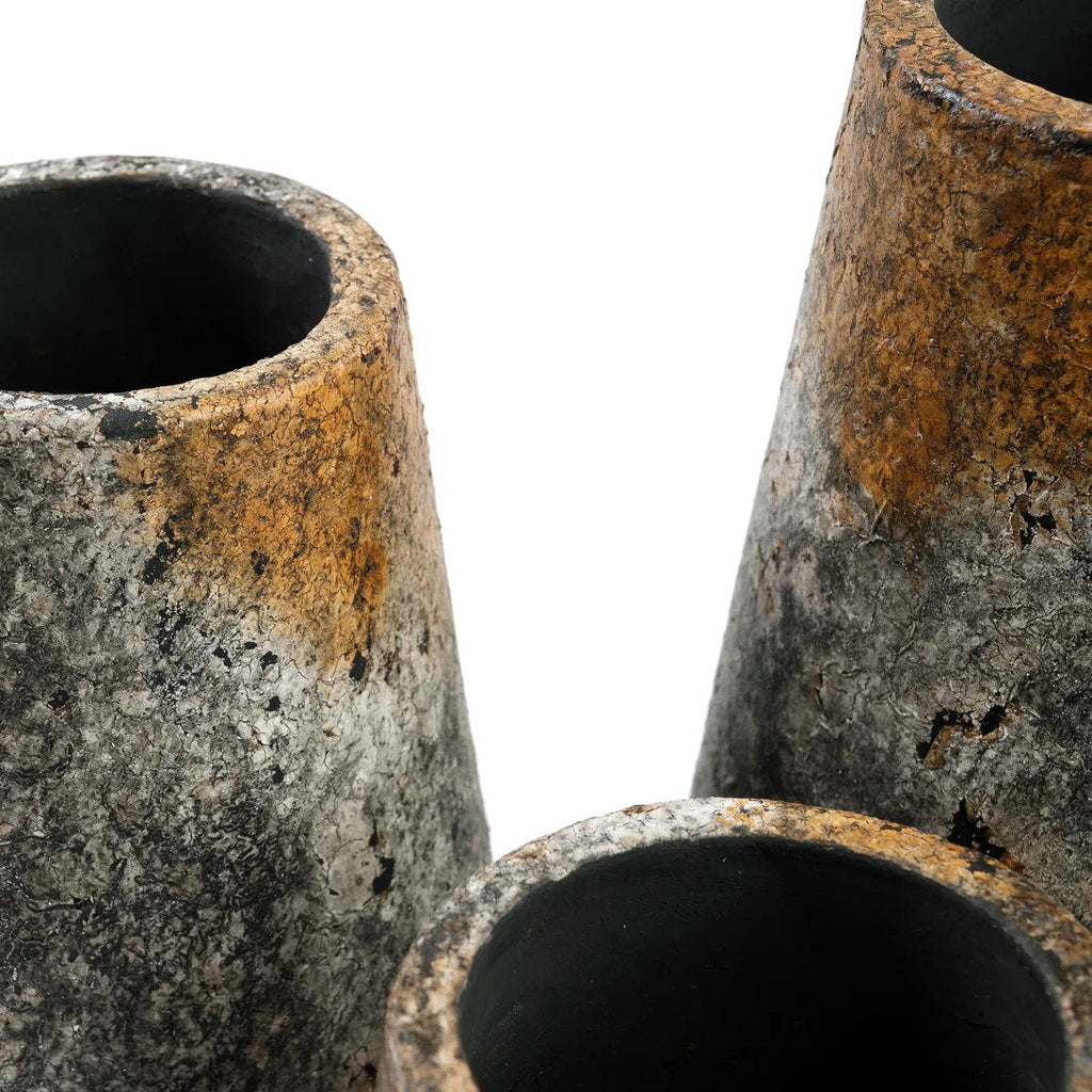 Vase Spooky en terre cuite grise 31 cm, vue 6