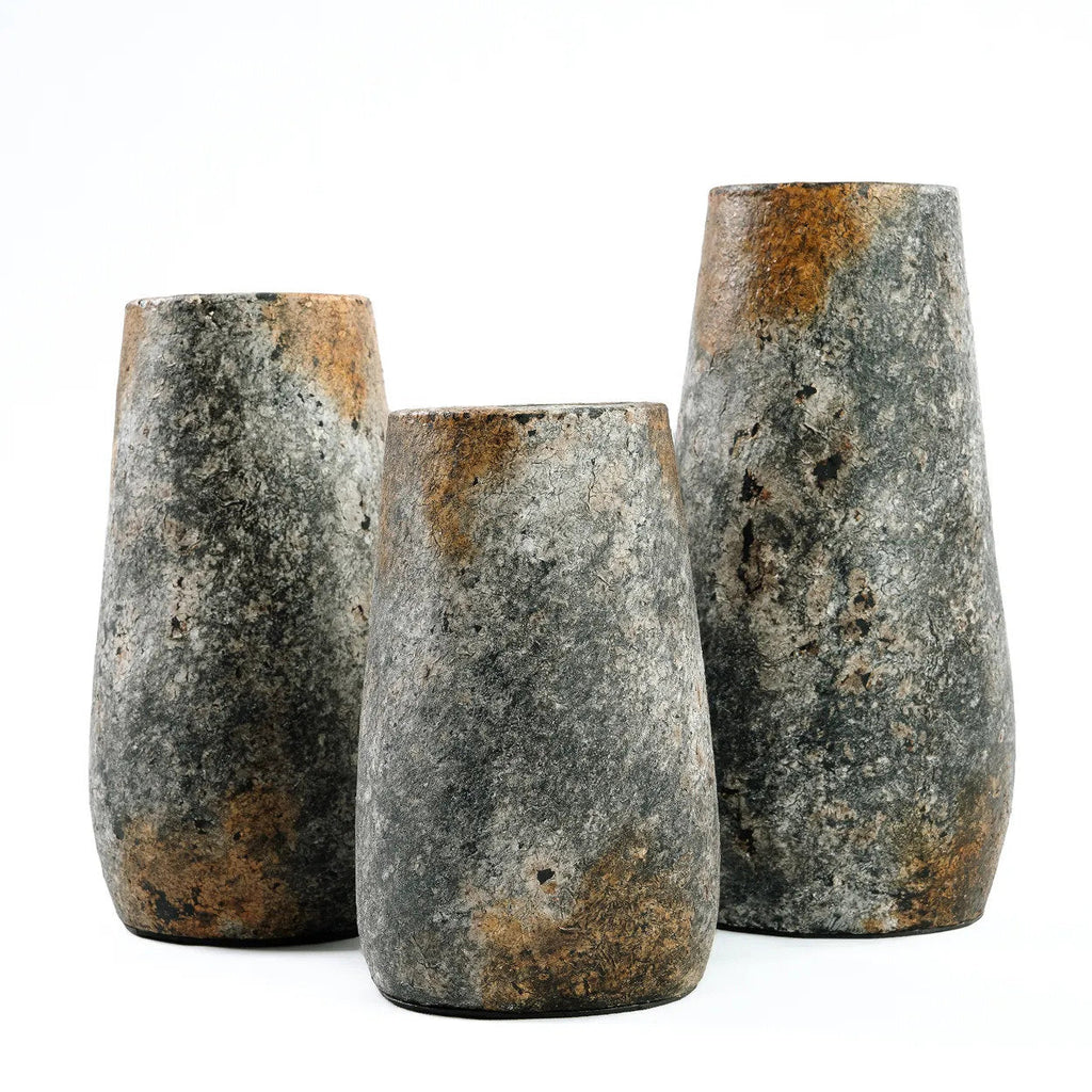 Vase Spooky en terre cuite grise 31 cm, vue 8