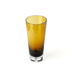 Vase Sunset Glow en verre ambré 30 cm en situation