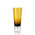 Vase Sunset Glow en verre ambré 30 cm