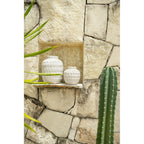 Vase Trendy en terre cuite écrue 14 cm, vue 3