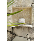 Vase Trendy en terre cuite écrue 14 cm, vue 5
