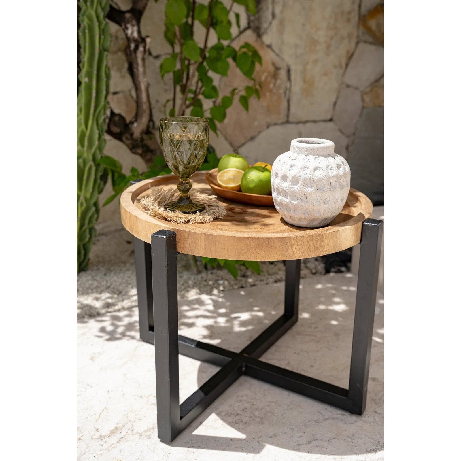 Vase Trendy en terre cuite écrue 14 cm, vue 7