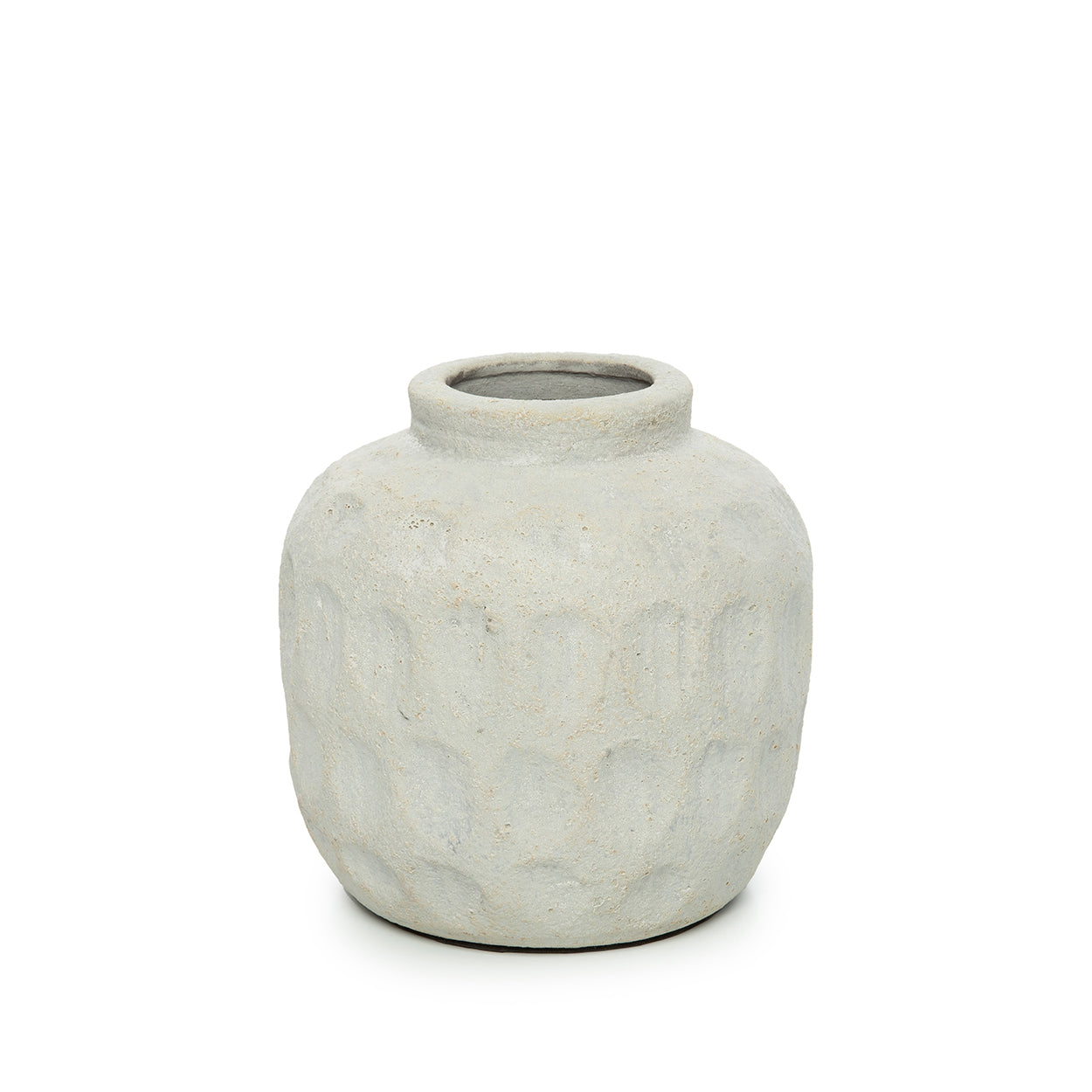 Vase Trendy en terre cuite écrue 14 cm