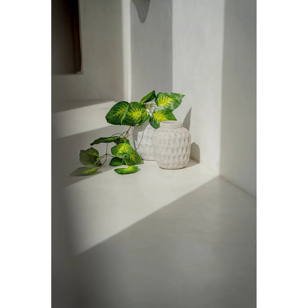 Vase Trendy en terre cuite écrue 22 cm, vue 4
