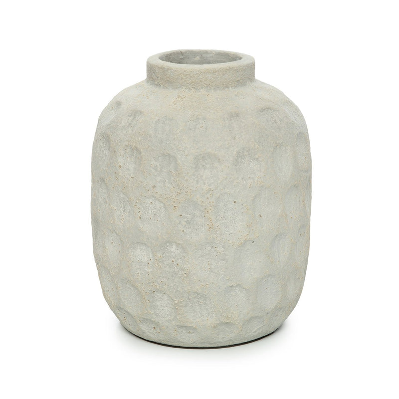 Dimensions Vase Trendy en terre cuite écrue 22 cm