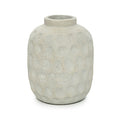 Vase Trendy en terre cuite écrue 22 cm