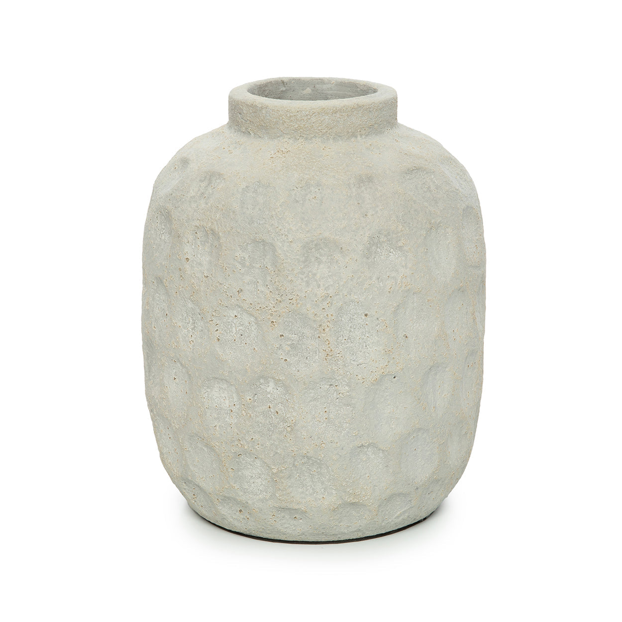 Vase Trendy en terre cuite écrue 22 cm