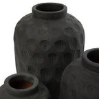 Vase Trendy en terre cuite noire 14 cm, vue 4