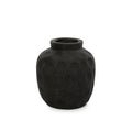 Vase Trendy en terre cuite noire 14 cm