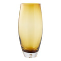 Vase verre soufflé orange doré