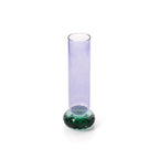 Vase Violet Quartz en verre violet et vert 19 cm en situation