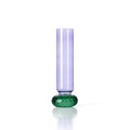 Vase Violet Quartz en verre violet et vert 19 cm