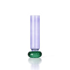 Vase Violet Quartz en verre violet et vert 19 cm