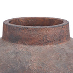 Vase Volcanic en terre cuite patinée brune 70 cm, vue 4