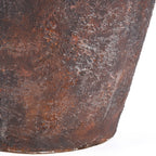 Vase Volcanic en terre cuite patinée brune 70 cm, vue 7