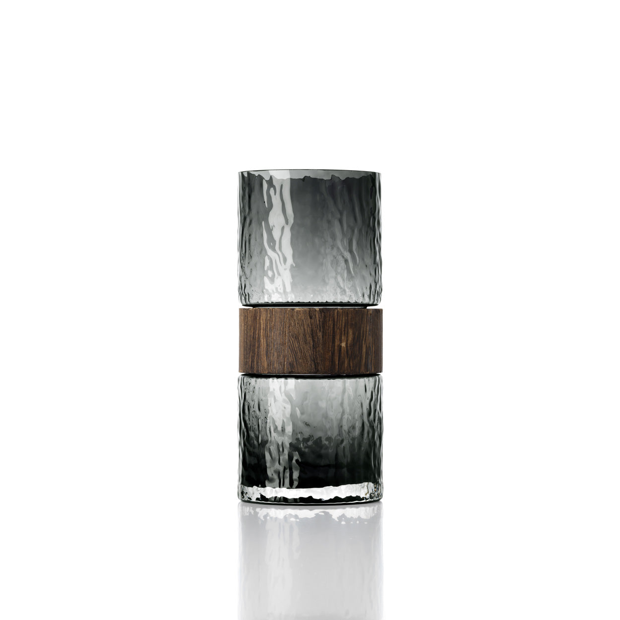 Vase Wood You Be Mine en verre et bois 24 cm, vue 5
