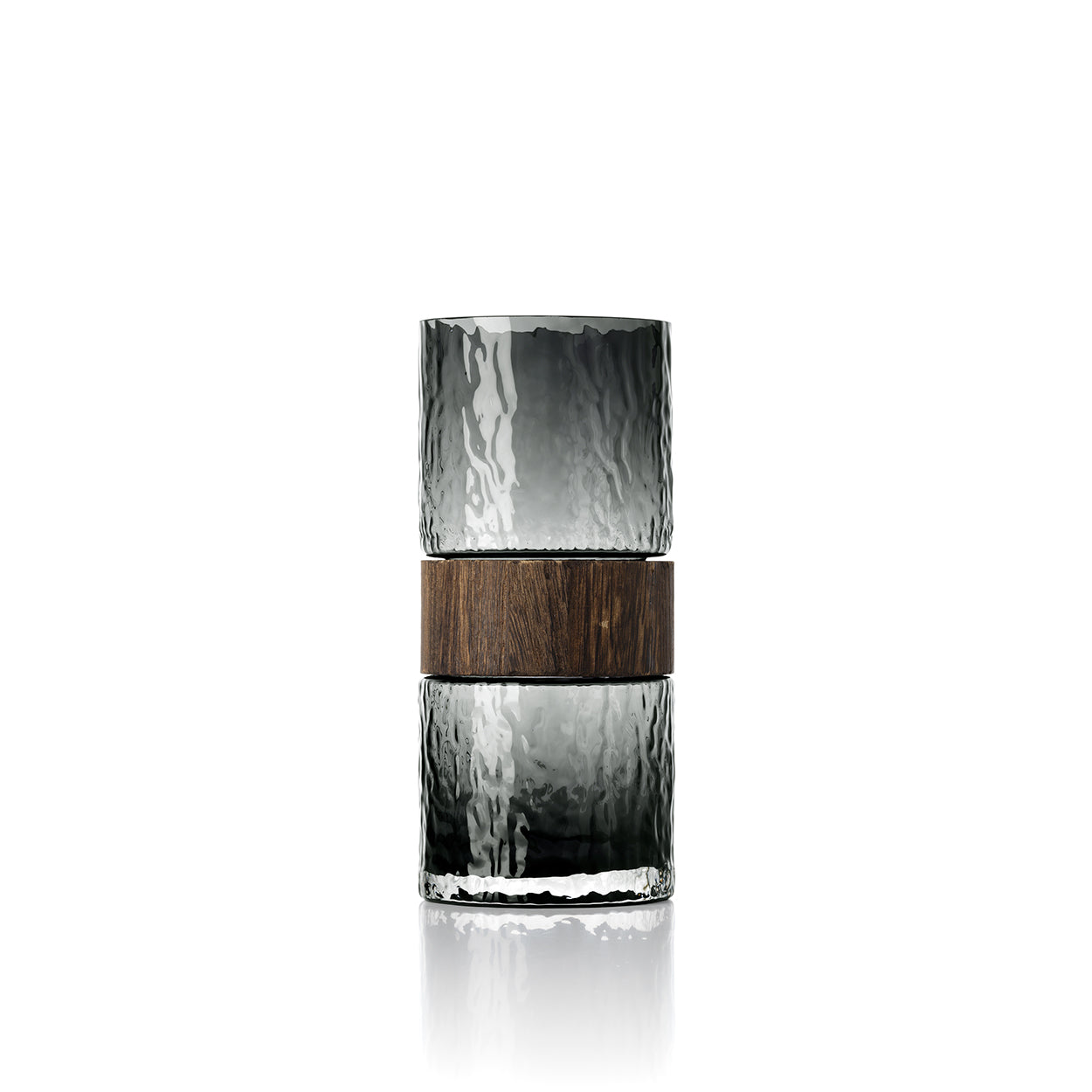 Vase Wood You Be Mine en verre et bois 24 cm