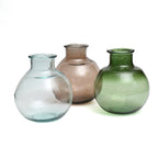 Vase Yugang en verre recyclé transparent 31 cm en situation