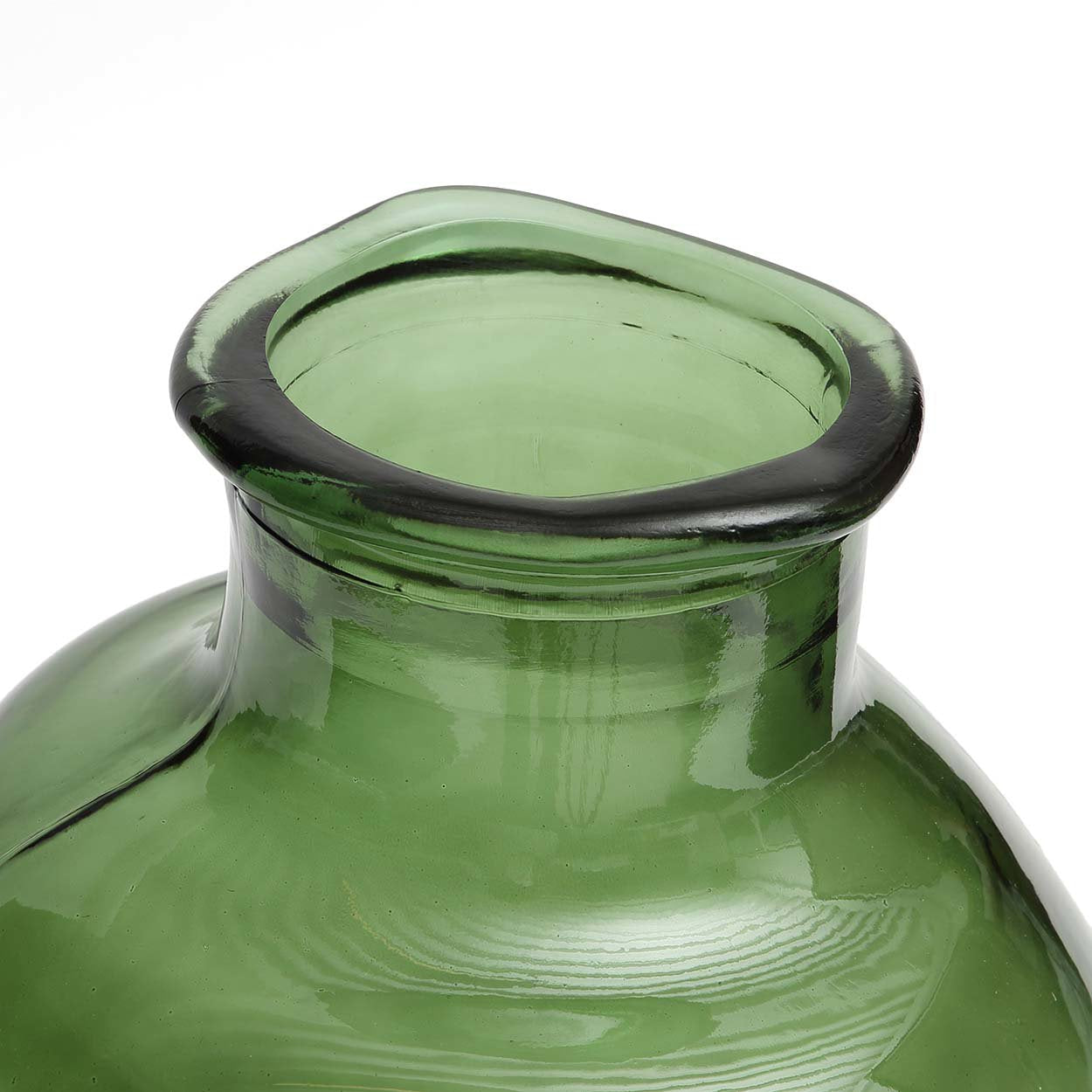 Vase Yugang en verre recyclé vert 31 cm, vue 4