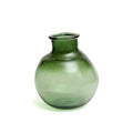 Vase Yugang en verre recyclé vert 31 cm