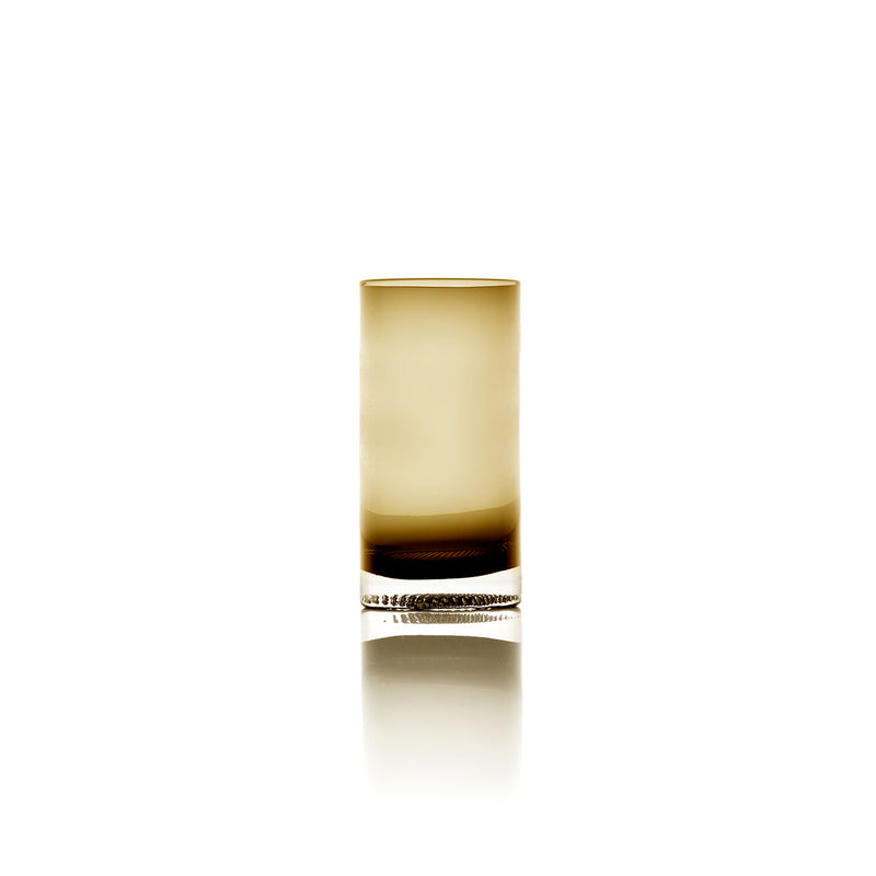 Dimensions Verre highball ambré à base perlée 420 ml
