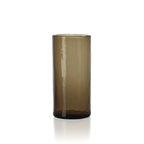 Verre highball lisse en verre brun fumé 16 cm