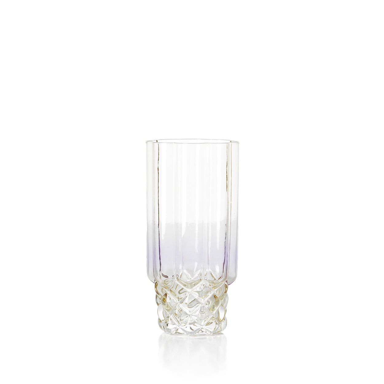 Verre highball à motif losangé irisé 16 cm