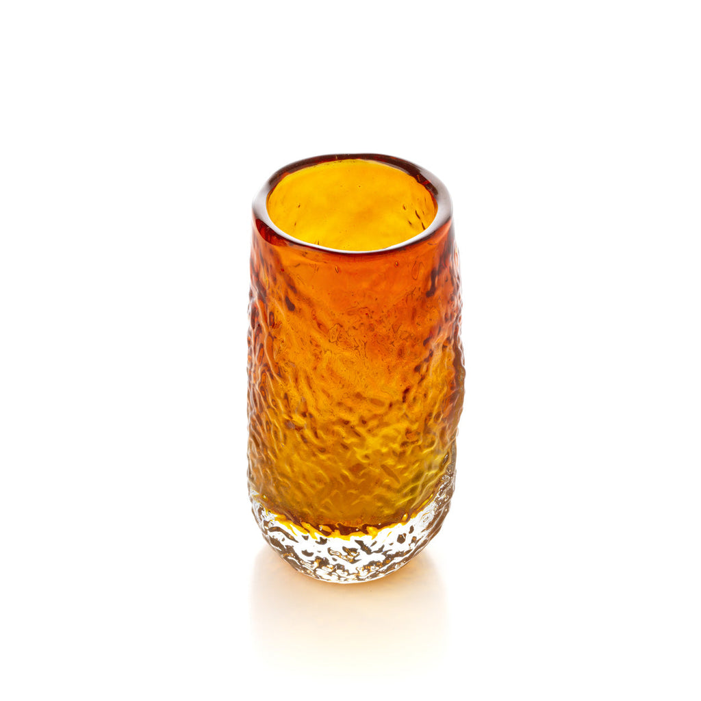 Verre highball texturé en verre ambré dégradé, vue 3