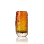 Verre highball texturé en verre ambré dégradé