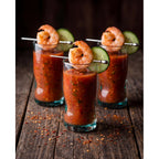 Verre à liqueur à empreintes en verre recyclé 9 cm en situation
