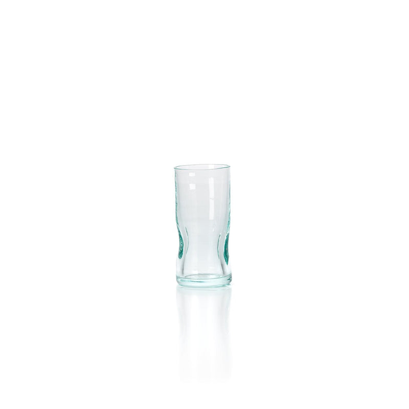 Dimensions Verre à liqueur à empreintes en verre recyclé 9 cm