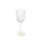 Verre à vin côtelé irisé, vue 4